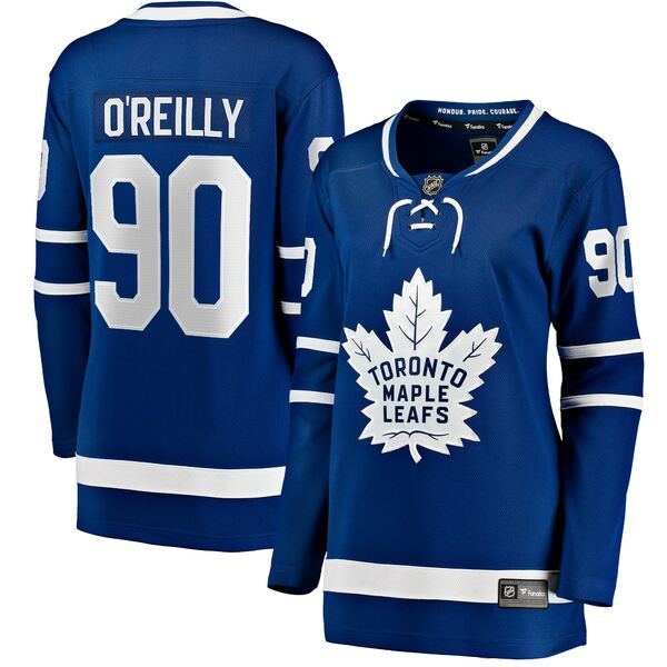 t@ieBNX fB[X jtH[ gbvX Ryan O'Reilly Toronto Maple Leafs Fanatics Branded Women's Home Premier Breakaway Player Jersey Blue