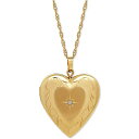 C^A S[h fB[X lbNXE`[J[Ey_ggbv ANZT[ Diamond Accent Heart Locket 18