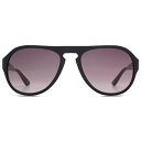 【送料無料】 ベンシャーマン メンズ サングラス・アイウェア アクセサリー 26BENP003 Black Navy Aviator Sunglasses Black