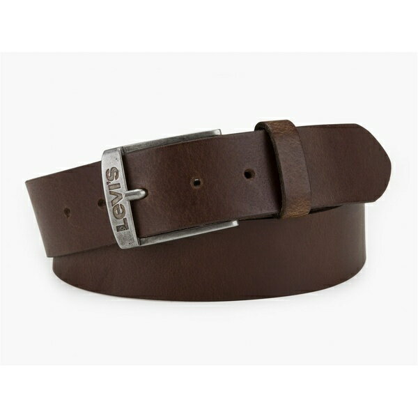 リーバイス 【送料無料】 リーバイス レディース ベルト アクセサリー Leather Duncan Belt Dk Brown