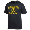 チャンピオン メンズ Tシャツ トップス Appalachian State Mountaineers Champion Soccer Icon TShirt Black