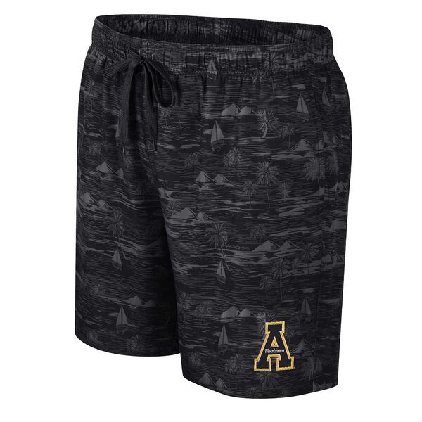 コロシアム メンズ ハーフ＆ショーツ ボトムス Appalachian State Mountaineers Colosseum Ozark Swim Shorts Black