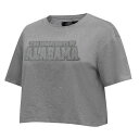 vX^_[h fB[X TVc gbvX Alabama Crimson Tide Pro Standard Women's Tonal Neutral Boxy Cropped TShirt Heather Charcoal