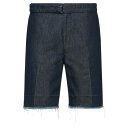 【送料無料】 ランバン メンズ デニムパンツ ボトムス Denim shorts Blue