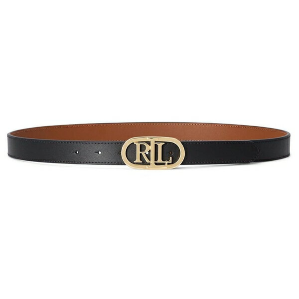 ラルフローレン 【送料無料】 ラルフローレン レディース ベルト アクセサリー Lauren Ralph Lauren Oval Reversible Belt Womens Black/Tan