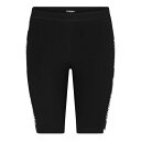 【送料無料】 ディースクエアード レディース カジュアルパンツ ボトムス Logo Leaf Bike Shorts Black 010