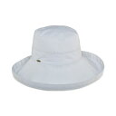 スカラ レディース 帽子 アクセサリー Cotton Big Brim With Inner Drawstring White