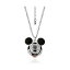 ディズニー レディース ネックレス・チョーカー・ペンダントトップ アクセサリー Mickey Mouse Pave Necklace Black, silver tone 10,980円