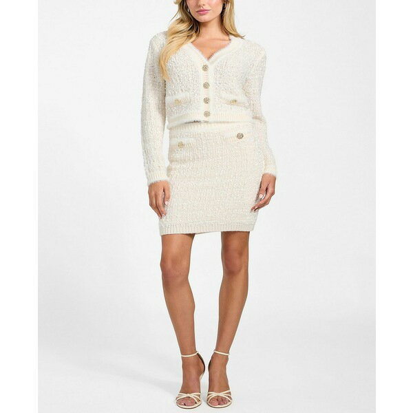 ゲス レディース スカート ボトムス Women's Aomori Pocket Detail Mini Skirt Dove White