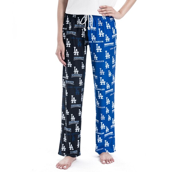コンセプトスポーツ レディース カジュアルパンツ ボトムス Los Angeles Dodgers Women's Breakthrough Split Design Knit Sleep Pants Royal/Black
