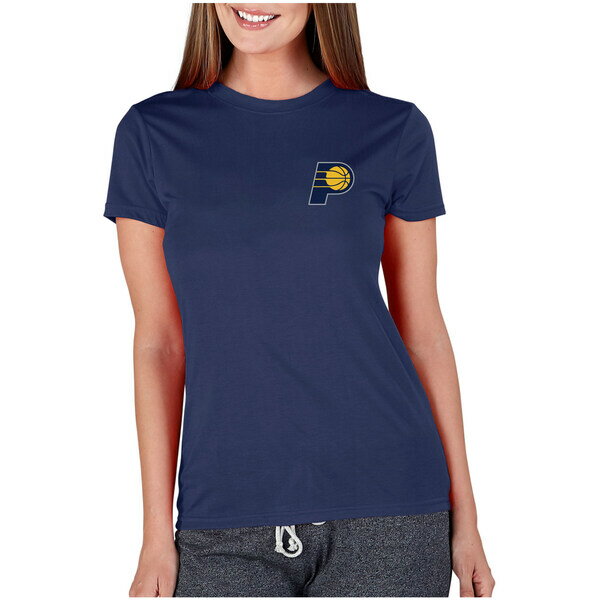 RZvgX|[c fB[X TVc gbvX Indiana Pacers Concepts Sport Women's Marathon Knit TShirt Navy