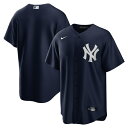ナイキ メンズ ユニフォーム トップス New York Yankees Nike Alternate Replica Team Jersey Navy