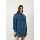 シアラフェラーニ レディース ワンピース トップス Denim dress - blue