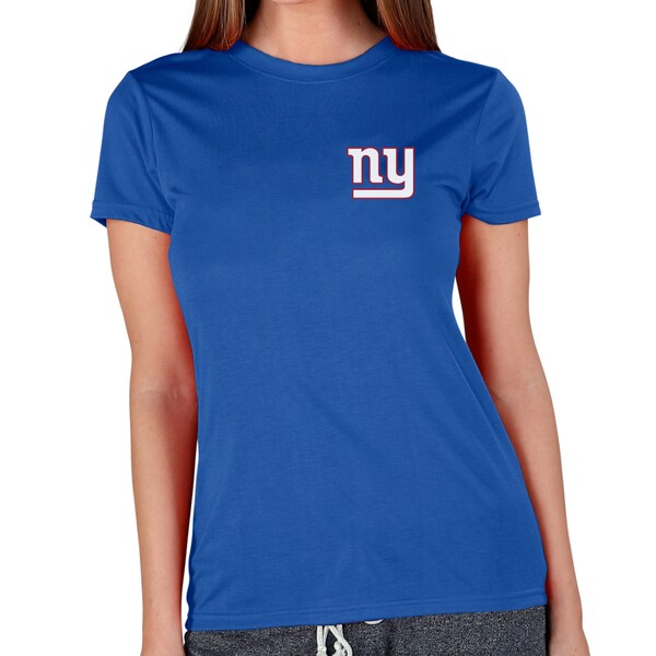 RZvgX|[c fB[X TVc gbvX New York Giants Concepts Sport Women's Marathon Knit Lounge TShirt Royal