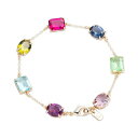 t[ fB[X uXbgEoOEANbg ANZT[ Gold-Tone Multicolor Stone Flex Bracelet Misc