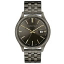 Lx Y rv ANZT[ Men's Gunmetal Stainless Steel Bracelet Watch 41mm No Color