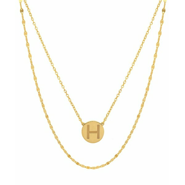 Wj xj[j fB[X lbNXE`[J[Ey_ggbv ANZT[ Initial Disc Layered Pendant Necklace in 18k Gold-Plated Sterling Silver, Created for Macy's H