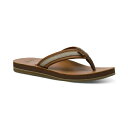 サヌーク メンズ サンダル シューズ Men's Hullsome Leather Flip-Flop Sandals Tan