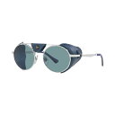 ペルソル レディース サングラス&アイウェア アクセサリー Unisex Polarized Sunglasses, PO2496SZ 52 Silver-To...