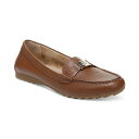 ジャニ ベルニーニ レディース スリッポン・ローファー シューズ Women's Dailyn Memory Foam Slip On Loafers, Created for Macy's Brown Leather