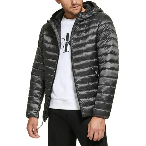 カルバンクライン メンズ ジャケット&ブルゾン アウター Men's Hooded & Quilted Packable Jacket Granite Iridescent カルバンクライン メンズ ジャケット&ブルゾン アウター Men's Hooded & Quilted Packable Jacket Granite Iridescent