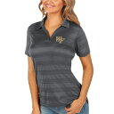 アンティグア レディース ポロシャツ トップス Wake Forest Demon Deacons Antigua Women's Compass Polo Charcoal