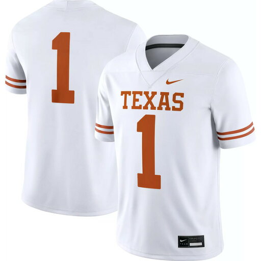 ナイキ メンズ パーカー・スウェットシャツ アウター Nike Men's Texas Longhorns #1 White Dri-FIT Replica Football Game Jersey - ナイキ メンズ パーカー・スウェットシャツ アウター Nike Men's Texas Longhorns #1 White Dri-FIT Replica Football Game Jersey -