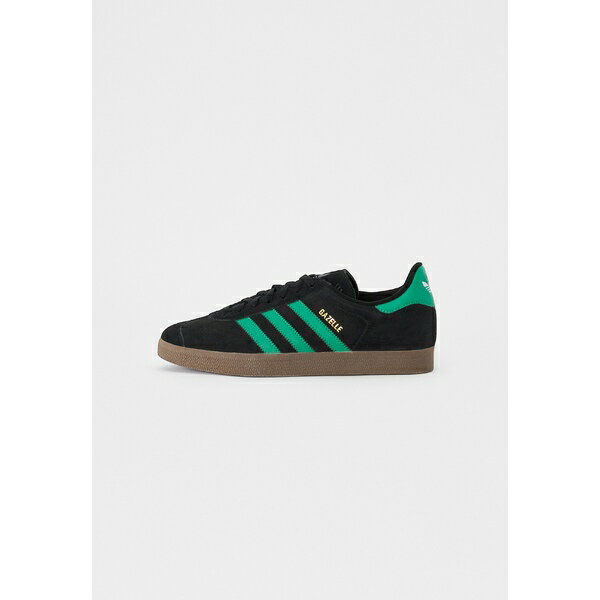 アディダスオリジナルス メンズ スニーカー シューズ GAZELLE UNISEX - Trainers - core black/court green/cloud white