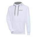 アンティグア メンズ パーカー・スウェットシャツ アウター LEGACY Motor Club Antigua Victory Pullover Hoodie White