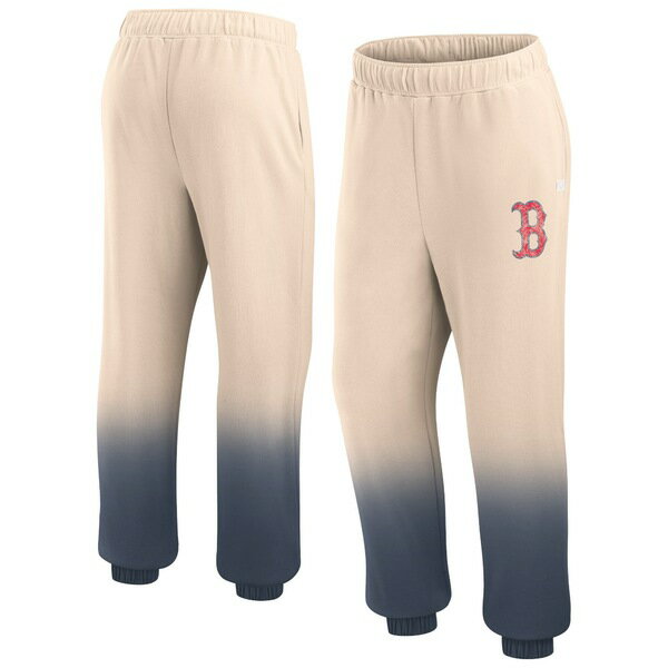ファナティクス レディース カジュアルパンツ ボトムス Boston Red Sox Fanatics Branded Women's Luxe Ombre Lounge Pants Tan/Navy