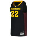 アディダス メンズ ユニフォーム トップス #22 Arizona State Sun Devils adidas Swingman Jersey Black 2