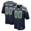 ʥ  ˥ե ȥåץ Seattle Seahawks Nike Custom Game Jersey College Navy