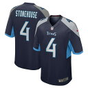 ナイキ メンズ ユニフォーム トップス Ryan Stonehouse Tennessee Titans Nike Game Player Jersey Navy