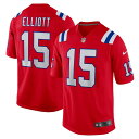 ナイキ メンズ ユニフォーム トップス Ezekiel Elliott New England Patriots Nike Male Adult Alternate Game Player Jersey Red