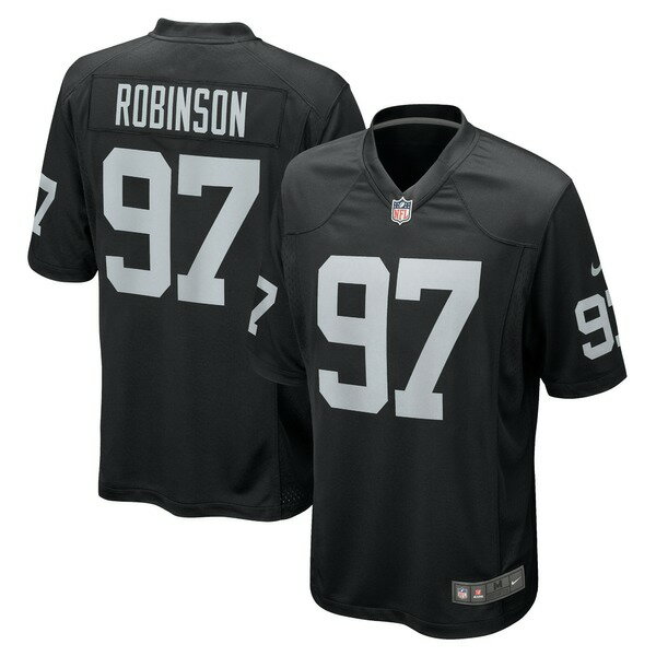 ナイキ メンズ ユニフォーム トップス Janarius Robinson Las Vegas Raiders Nike Team Game Jersey Black