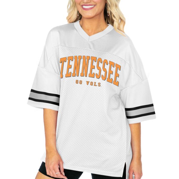 ゲームデイ レディース Tシャツ トップス Tennessee Volunteers Gameday Couture Women's Option Play Oversized Mesh Fashion Jersey White