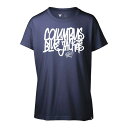 xEFA fB[X TVc gbvX Columbus Blue Jackets Levelwear Women's Teagan Graffiti TShirt Navy