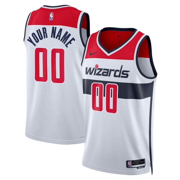 ʥ  ˥ե ȥåץ Washington Wizards Nike Unisex Swingman Custom Jersey White Association Edition