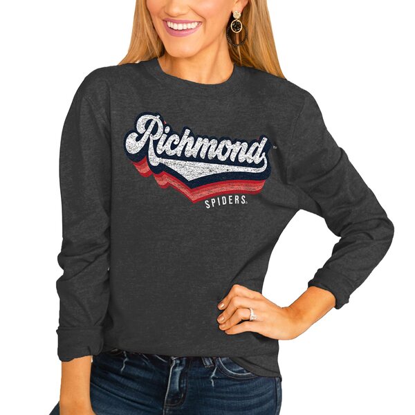 ゲームデイ レディース Tシャツ トップス Richmond Spiders Women's Vivacious Varsity Long Sleeve TShirt Charcoal