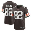 ナイキ メンズ ユニフォーム トップス Trinity Benson Cleveland Browns Nike Team Game Jersey Brown