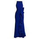 バッジェリーミシュカ レディース ワンピース トップス Odessa Ruffle Floor-Length Gown ultra violet