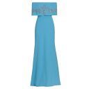 リラローズ レディース ワンピース トップス Embellished Off-The-Shoulder Gown cerulean