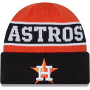 ニューエラ レディース 帽子 アクセサリー New Era Adult Houston Astros Navy Reverse Cuffed Knit Hat -(4)