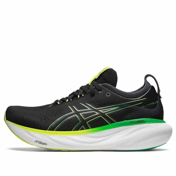 ASICS アシックス メンズ スニーカー Black/green 【ASICS Gel-Nimbus 25 'Black Lime Zest' 1011B547-003】 サイズ US_6(24.0cm)