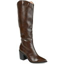 ジャーニーコレクション レディース ブーツ シューズ Women's Daria Extra Wide Calf Western Boots Brown