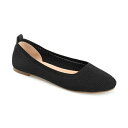 ジャーニーコレクション レディース サンダル シューズ Women's Maryann Knit Round Toe Ballet Flats Black(4)