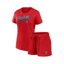 ファナティクス レディース ワンピース トップス Women's Florida Panthers Start to Finish Combo Pack T-Shirt Shorts Navy