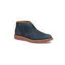 ジョンストンアンドマーフィー メンズ ブーツ シューズ Men's Upton Chukka Boots Navy Nubuck