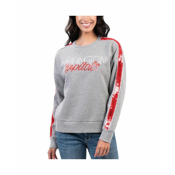 カールバンクス レディース パーカー・スウェットシャツ アウター Women's Gray Washington Capitals Penalty Box Pullover Sweatshirt Gray