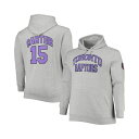 ミッチェル&ネス メンズ パーカー・スウェットシャツ アウター Men's Vince Carter Heathered Gray Toronto Raptor...